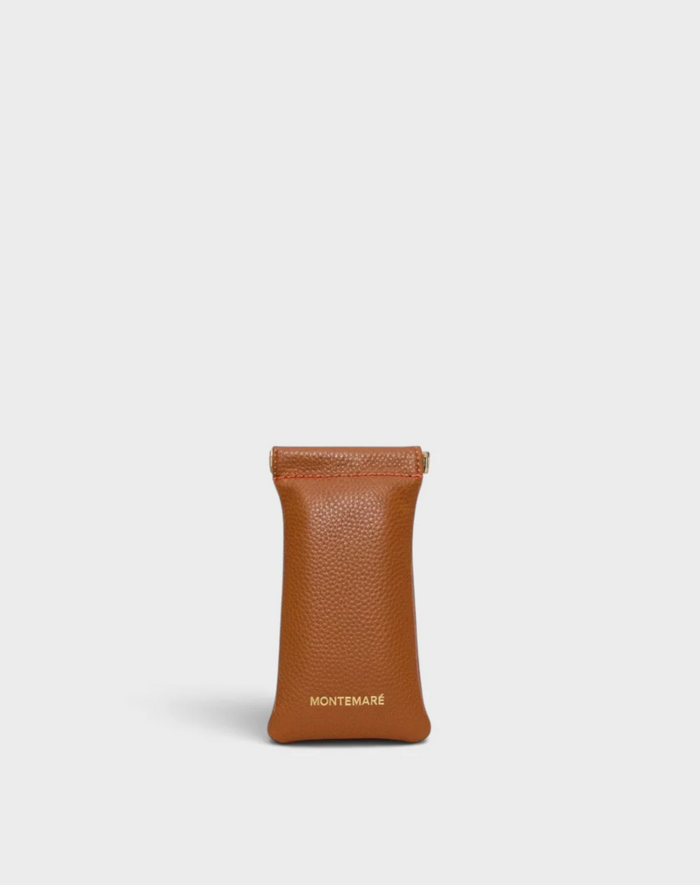 Glasses Case Roma Cognac Pebbled Travel Accessories in at Wrapsody