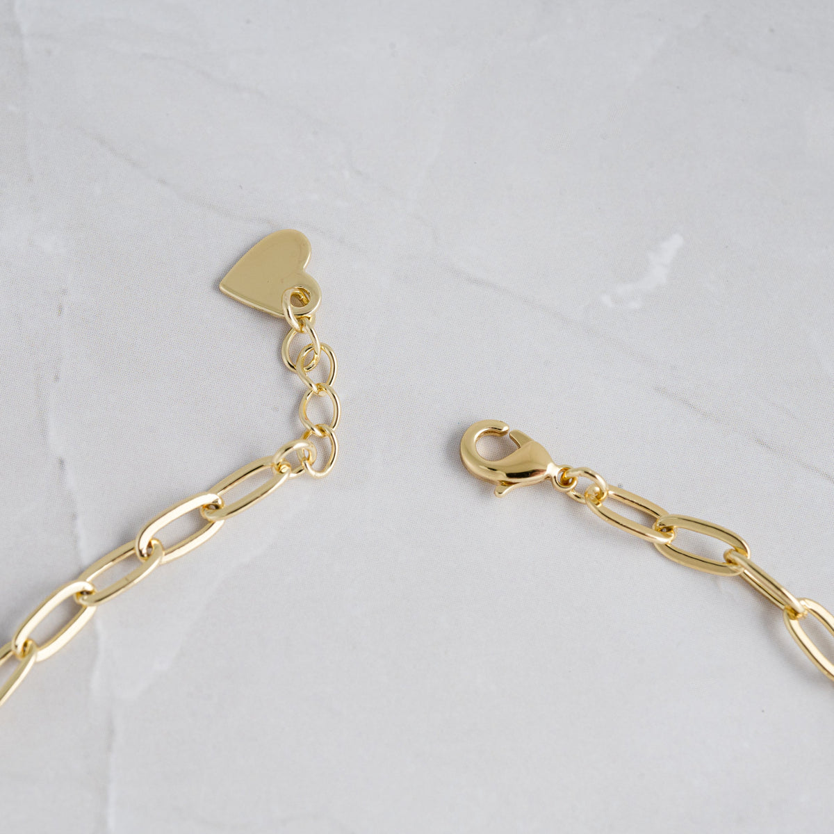Tiny Paperclip Anklet