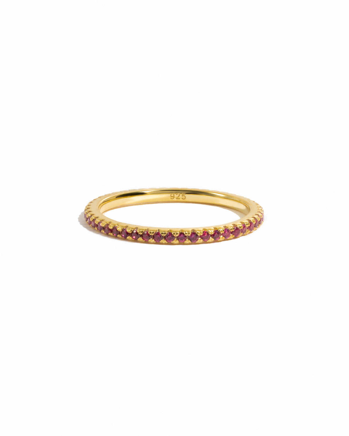 Ruby Birthstone Eternity Ring