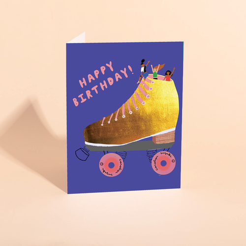 Golden Skater Card