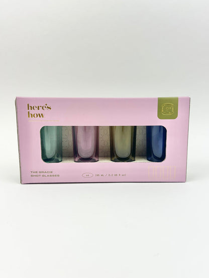 Gracie Shot Glasses Set 4 Drinkware in at Wrapsody