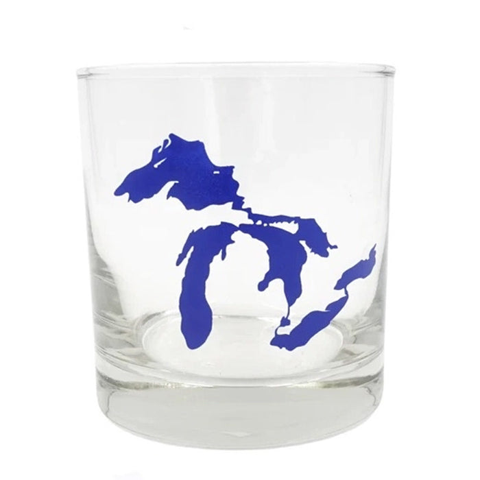 Great Lakes Printed Rocks Glass - City Bird