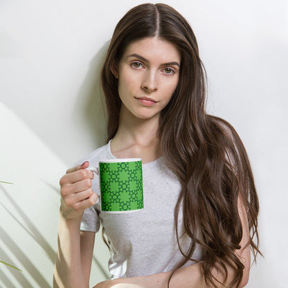 Green Abstract Mug