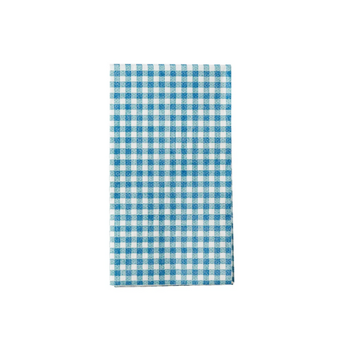 Hamptons Navy Gingham Paper Guest Towel