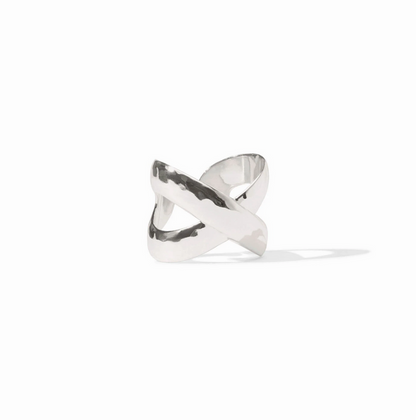 Julie Vos Catalina X Ring in Silver Rings in at Wrapsody