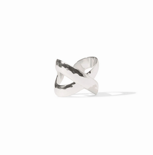 Julie Vos Catalina X Ring in Silver Rings in at Wrapsody