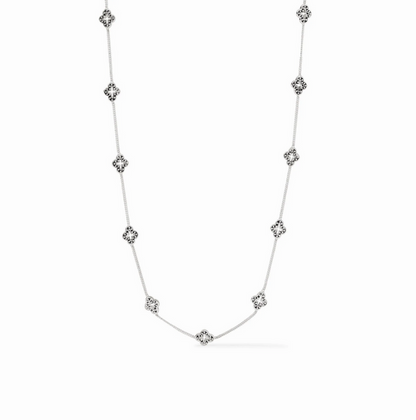 Julie Vos Florentine Demi Delicate Station Necklace in Silver Necklaces in at Wrapsody