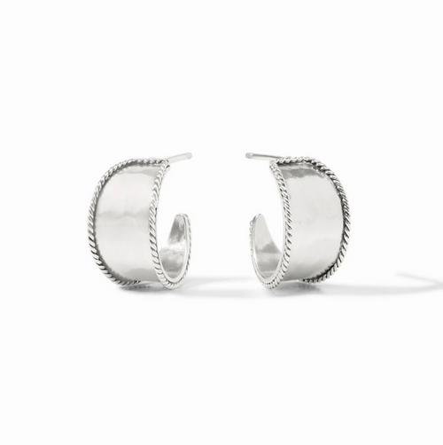 Julie Vos Savoy Hoop XS in Silver Earrings in at Wrapsody