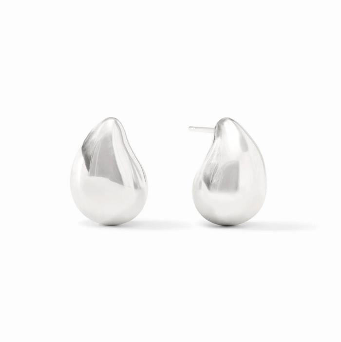 Julie Vos Wave Earring in Silver Earrings in at Wrapsody