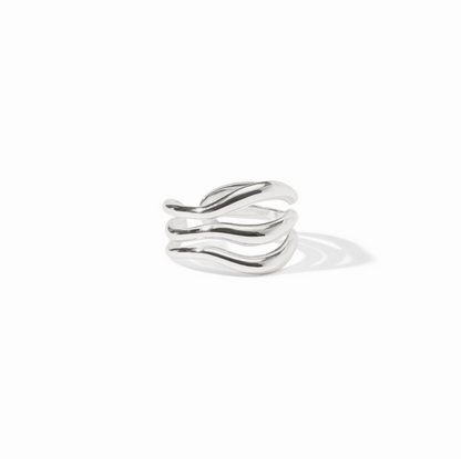Julie Vos Wave Ring in Silver Rings in at Wrapsody