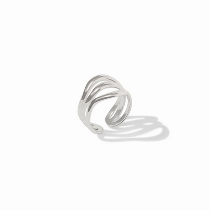 Julie Vos Wave Ring in Silver Rings in at Wrapsody