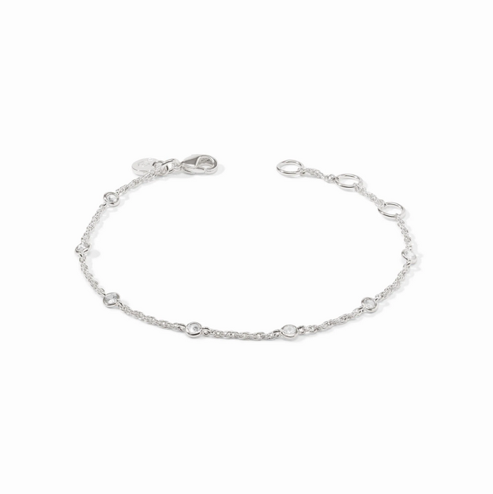 JV Celest Delicate Bracelet CZ Silver OS Bracelets in at Wrapsody