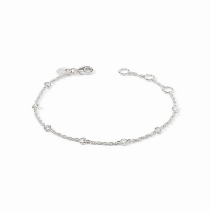 JV Celest Delicate Bracelet CZ Silver OS Bracelets in at Wrapsody