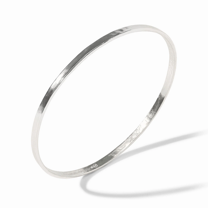 JV Crescent Bangle Silver L Bracelets in at Wrapsody