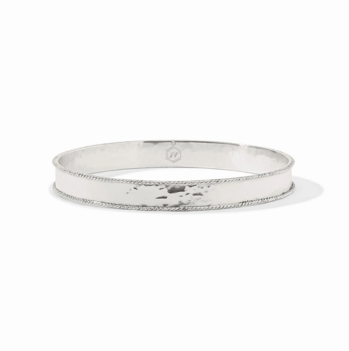 JV Savoy Bangle Silver M Bracelets in at Wrapsody