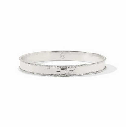 JV Savoy Bangle Silver M Bracelets in at Wrapsody