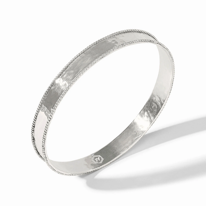 JV Savoy Bangle Silver M Bracelets in at Wrapsody
