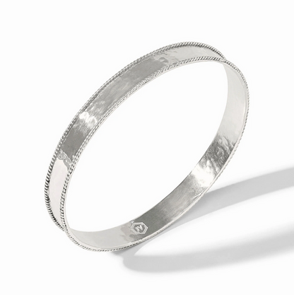 JV Savoy Bangle Silver M Bracelets in at Wrapsody