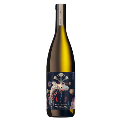 Lageder Misto Mare Bianco 2024 wine bottle with illustrated navy label and foil neck.