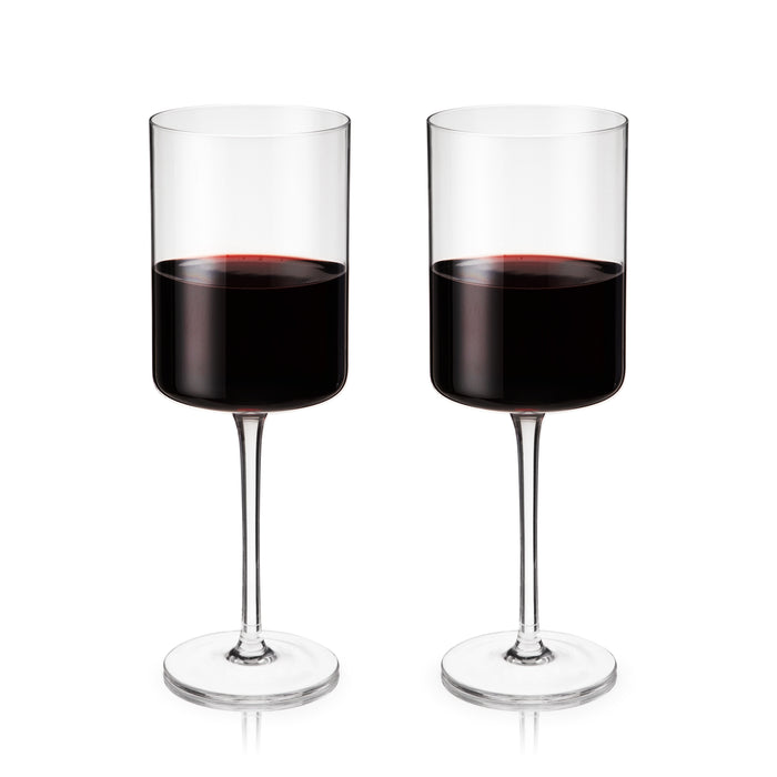 Laurel Crystal Red Wine Glasses Set of 2