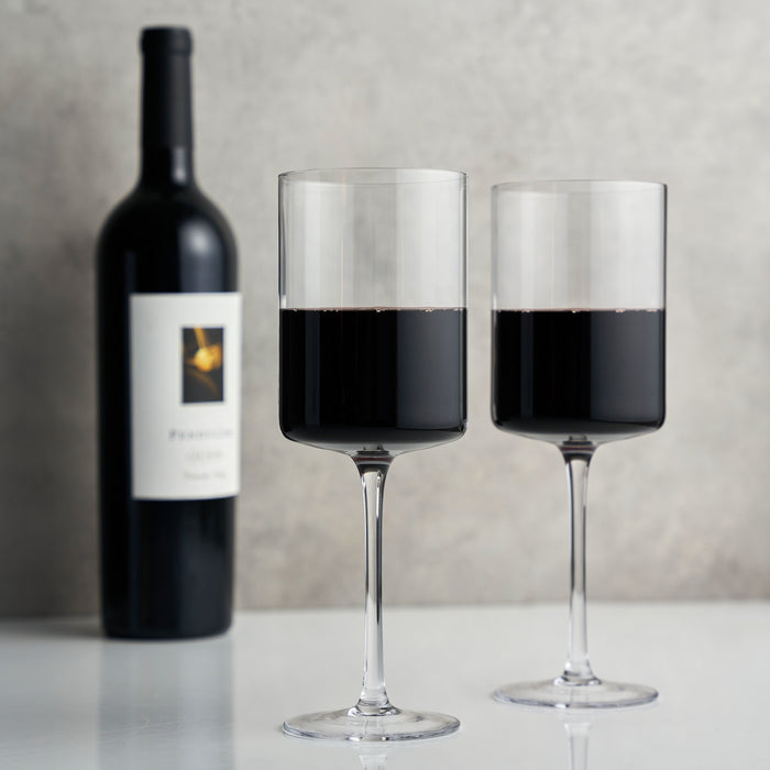 Laurel Crystal Red Wine Glasses Set of 2