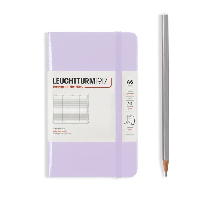 LEUCHTTURM1917 Hardcover Address Book - A6, Lilac