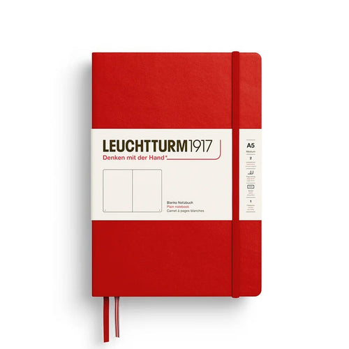 LEUCHTTURM1917 Hardcover Blank Notebook - A5, Cherry