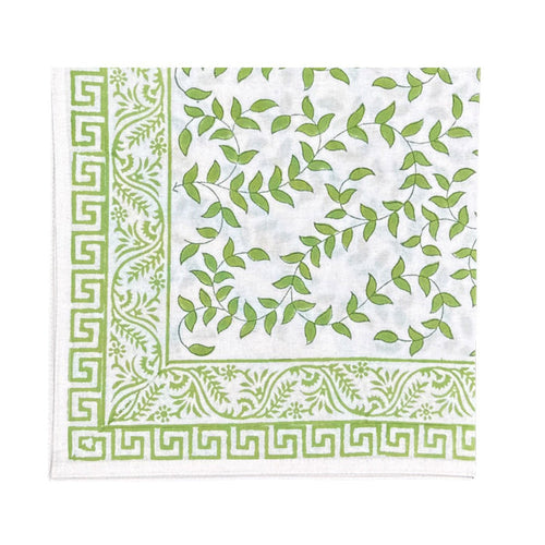 Light Green Leaves - Napkin (Set of 4)