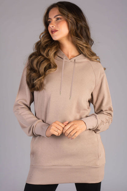 Longline Logo Hoodie