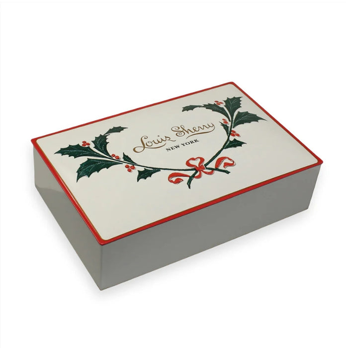 Louis Sherry Chocolate Tin, 12 Piece / Holly