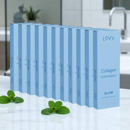 LUVV Labs - 10 LUVV GLOW Collagen Infused Peppermint Flavored Inhealers