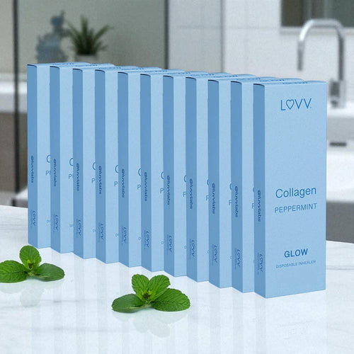 LUVV Labs - 10 LUVV GLOW Collagen Infused Peppermint Flavored Inhealers