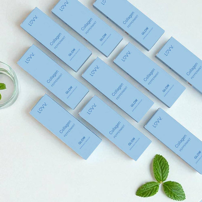 LUVV Labs - 10 LUVV GLOW Collagen Infused Peppermint Flavored Inhealers