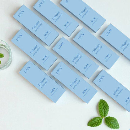 LUVV Labs - 10 LUVV GLOW Collagen Infused Peppermint Flavored Inhealers