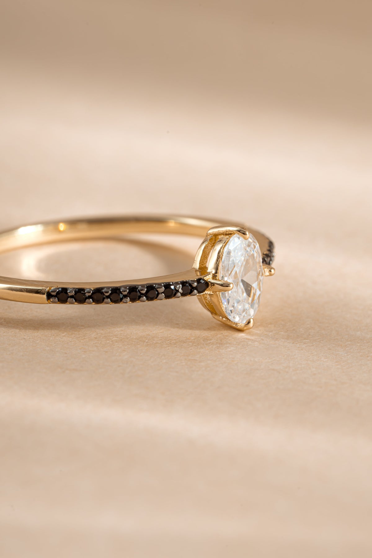 Black CZ Maddy II Ring