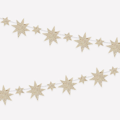Meri Meri Gold Star Mini Garland