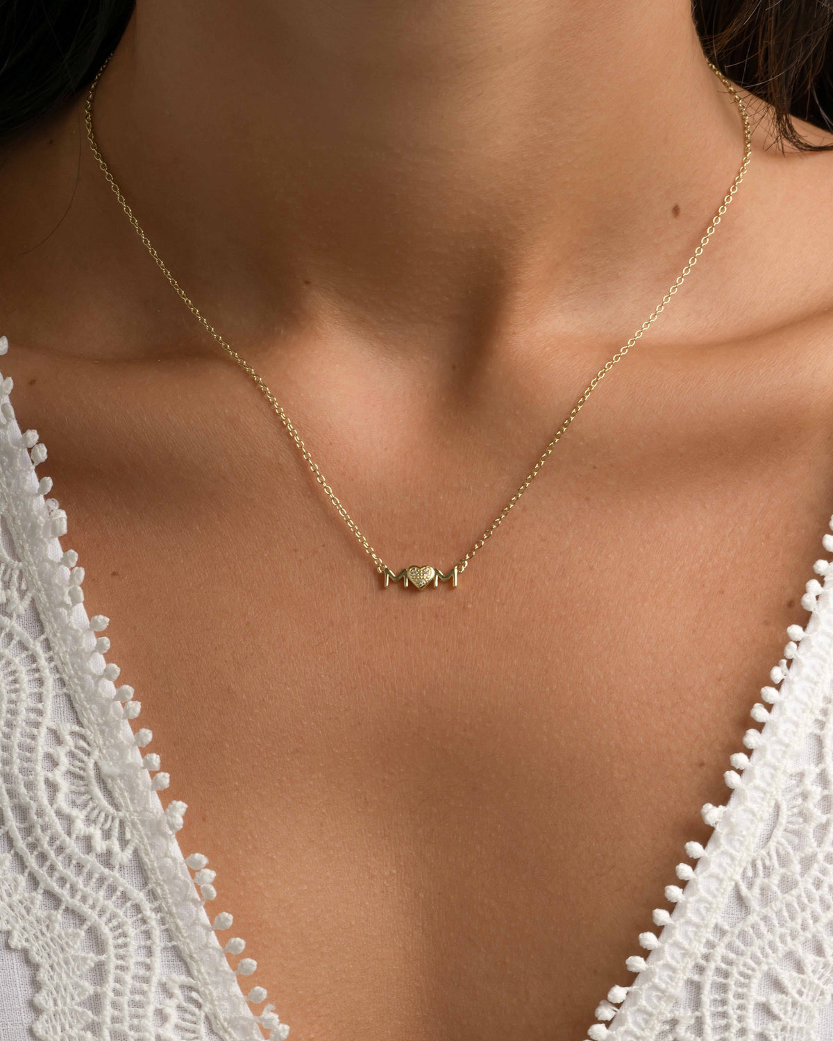 Mom Heart Necklace