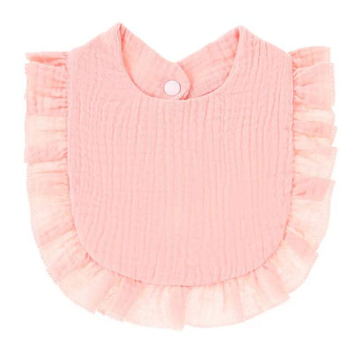 Muslin Ruffle Bib - Premium Baby Accessories from Zsa Zsa & LoLLi - Just $8.95! Shop now at Pat's Monograms