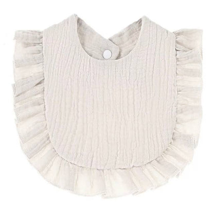Muslin Ruffle Bib - Premium Baby Accessories from Zsa Zsa & LoLLi - Just $8.95! Shop now at Pat's Monograms