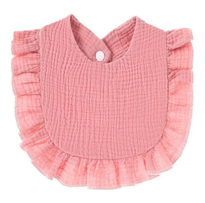 Muslin Ruffle Bib - Premium Baby Accessories from Zsa Zsa & LoLLi - Just $8.95! Shop now at Pat's Monograms