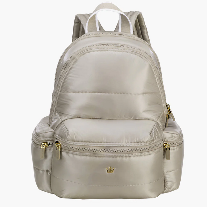 Oiver Thomas Mega Fluff Laptop Backpack Dark Grey Taupe Backpacks in at Wrapsody