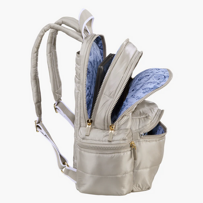 Oiver Thomas Mega Fluff Laptop Backpack Dark Grey Taupe Backpacks in at Wrapsody