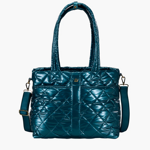 Oiver Thomas Wanderlust Tote Teal Metallic Totes in at Wrapsody