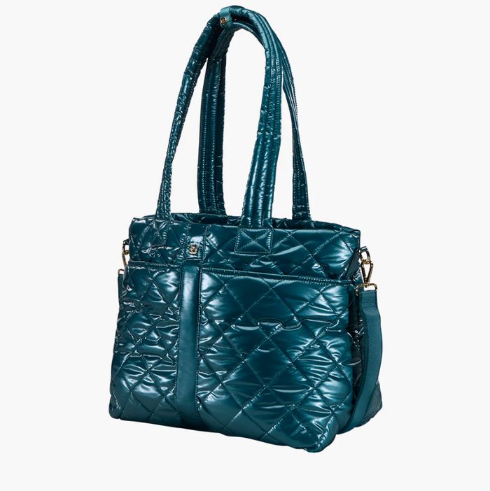 Oiver Thomas Wanderlust Tote Teal Metallic Totes in at Wrapsody