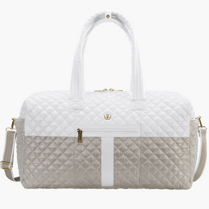 Oliver Thomas 24/7 Weekender Duffle White/Dove Grey Luggage in at Wrapsody