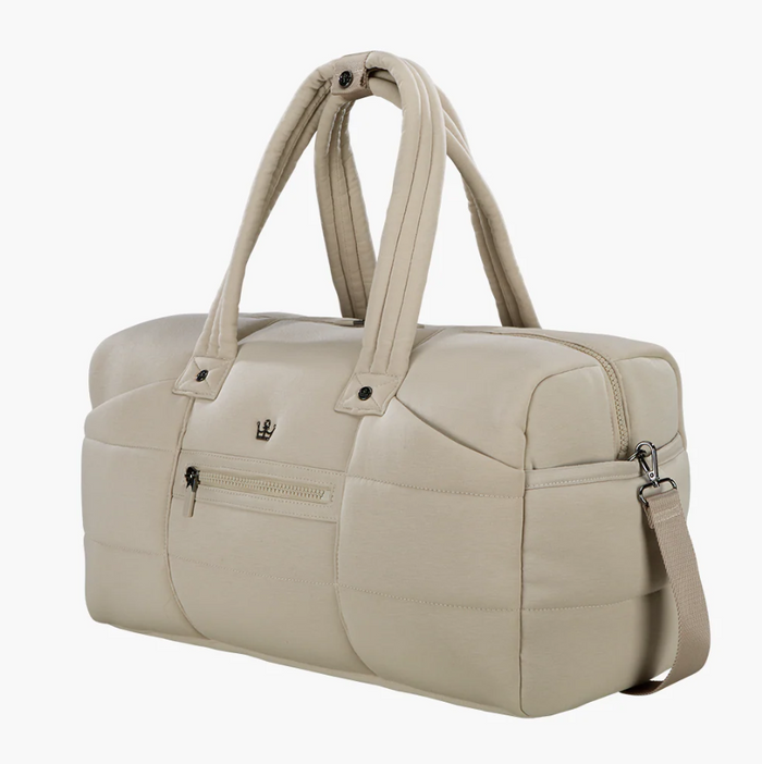 Oliver Thomas Cuddle Knit Weekender Duffle Taupe Heather Luggage in at Wrapsody