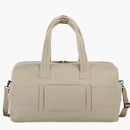 Oliver Thomas Cuddle Knit Weekender Duffle Taupe Heather Luggage in at Wrapsody