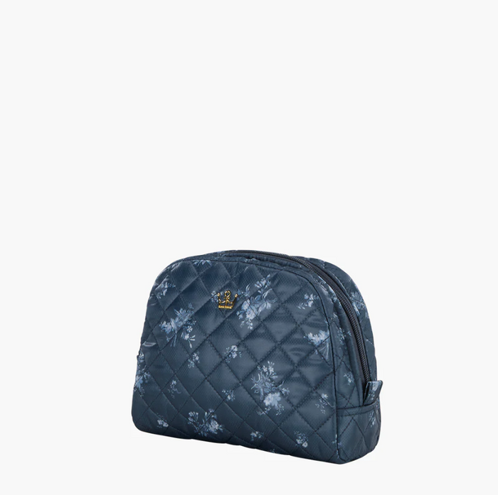 Oliver Thomas KST Cosmetic Medium Denim Navy Floral Travel Accessories in at Wrapsody