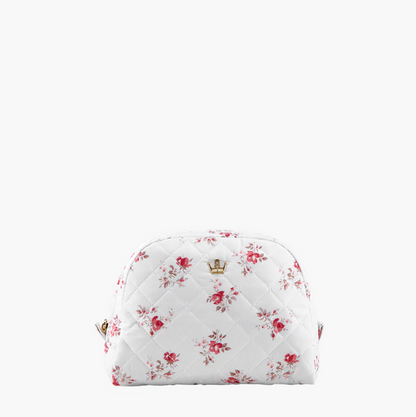 Oliver Thomas KST Cosmetic Medium White Rose Print Travel Accessories in at Wrapsody