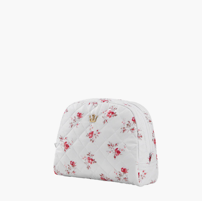 Oliver Thomas KST Cosmetic Medium White Rose Print Travel Accessories in at Wrapsody